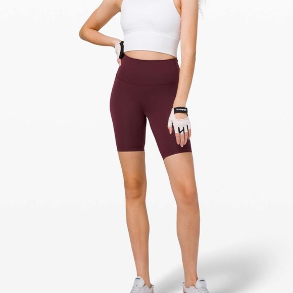 Lululemon Wunder Train High Rise Short 8" Cassis - Picture 1 of 8